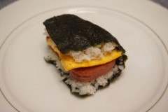 Spam and egg rice ball