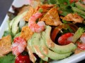 Shrimp and Avocado Nachos salad
